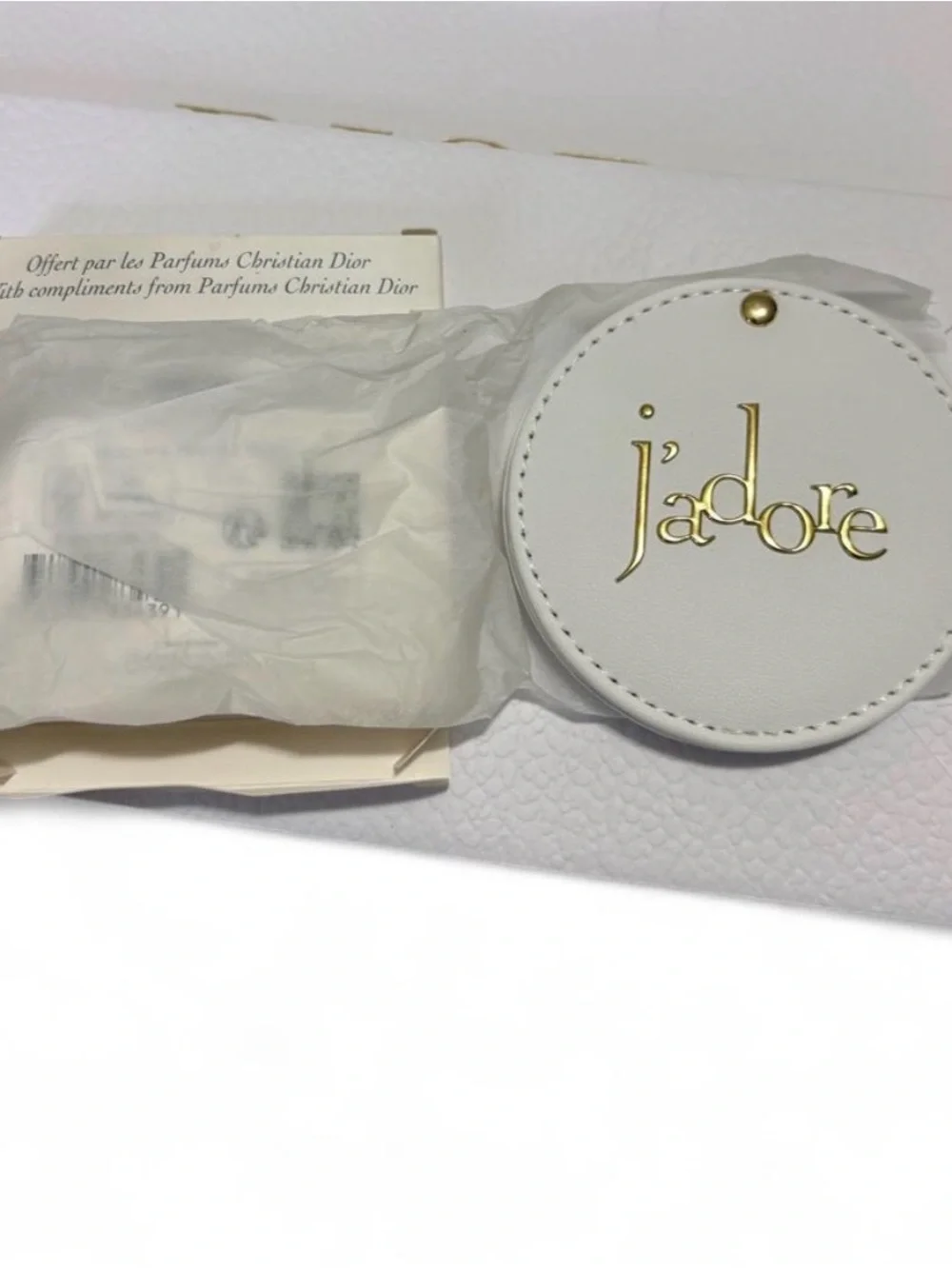 Dior J'adore Round White Mirror
